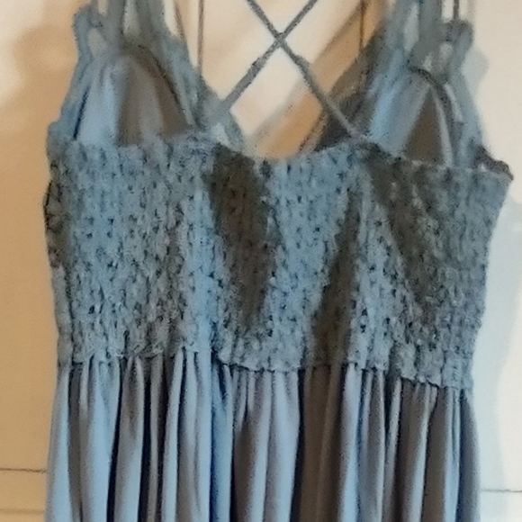 Crochet Lace High Low Cami Top Size Large - Picture 6 of 11
